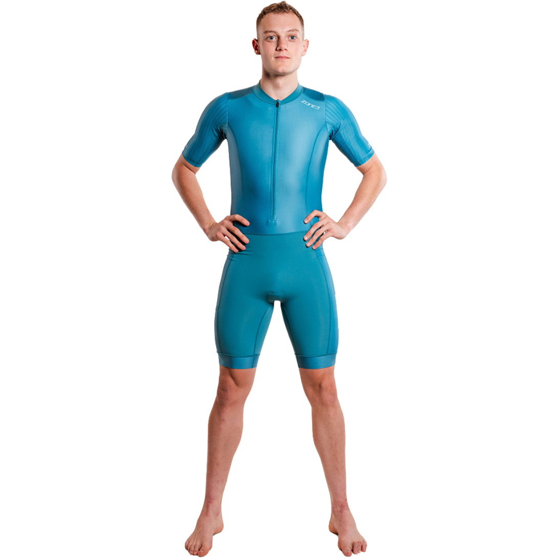2026 ZONE3 Mens Activate+ Short Sleeve Trisuit TS26MACTP127 - Teal